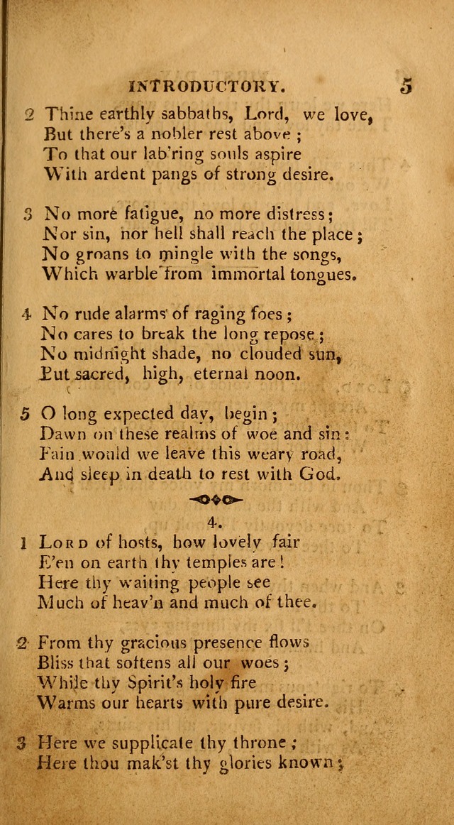 A Collection of Psalms and Hymns: from various authors, chiefly designed for public worship (4th ed.) page 5