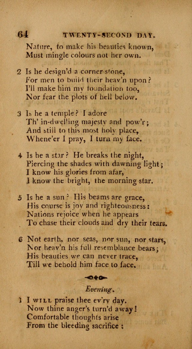 A Collection of Psalms and Hymns: from various authors, chiefly designed for public worship (4th ed.) page 64