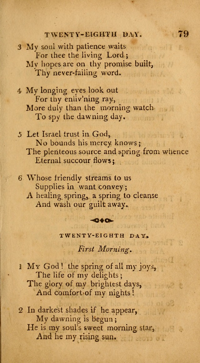 A Collection of Psalms and Hymns: from various authors, chiefly designed for public worship (4th ed.) page 79