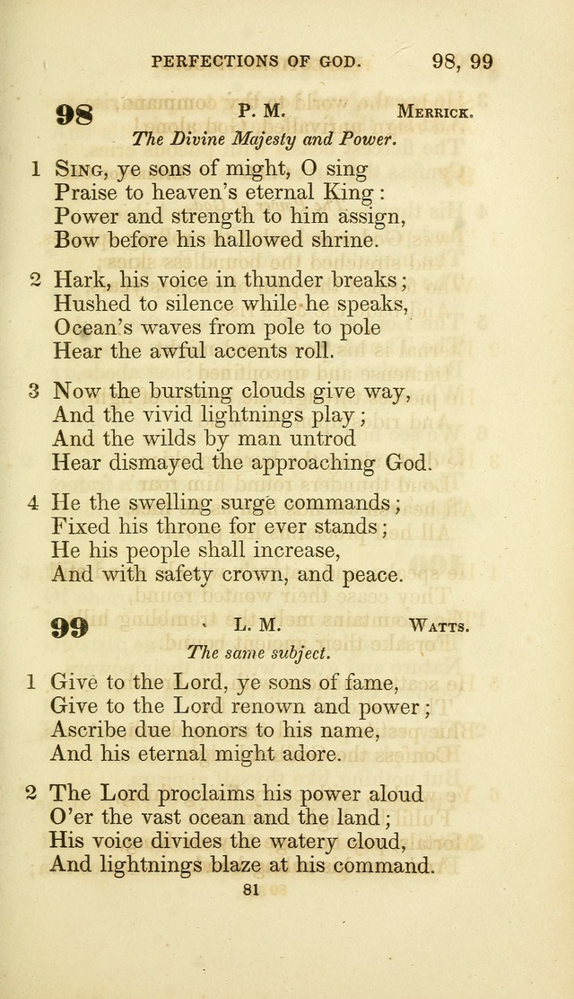 A Collection of Psalms and Hymns: from Watts, Doddridge, and others (4th ed. with an appendix) page 103