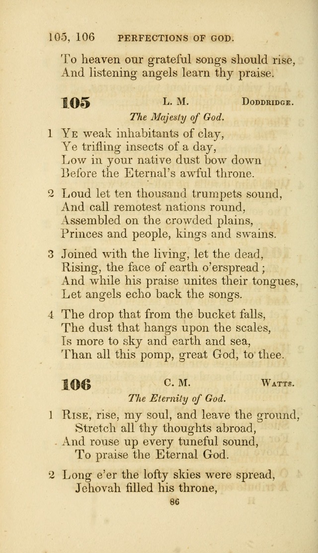 A Collection of Psalms and Hymns: from Watts, Doddridge, and others (4th ed. with an appendix) page 108