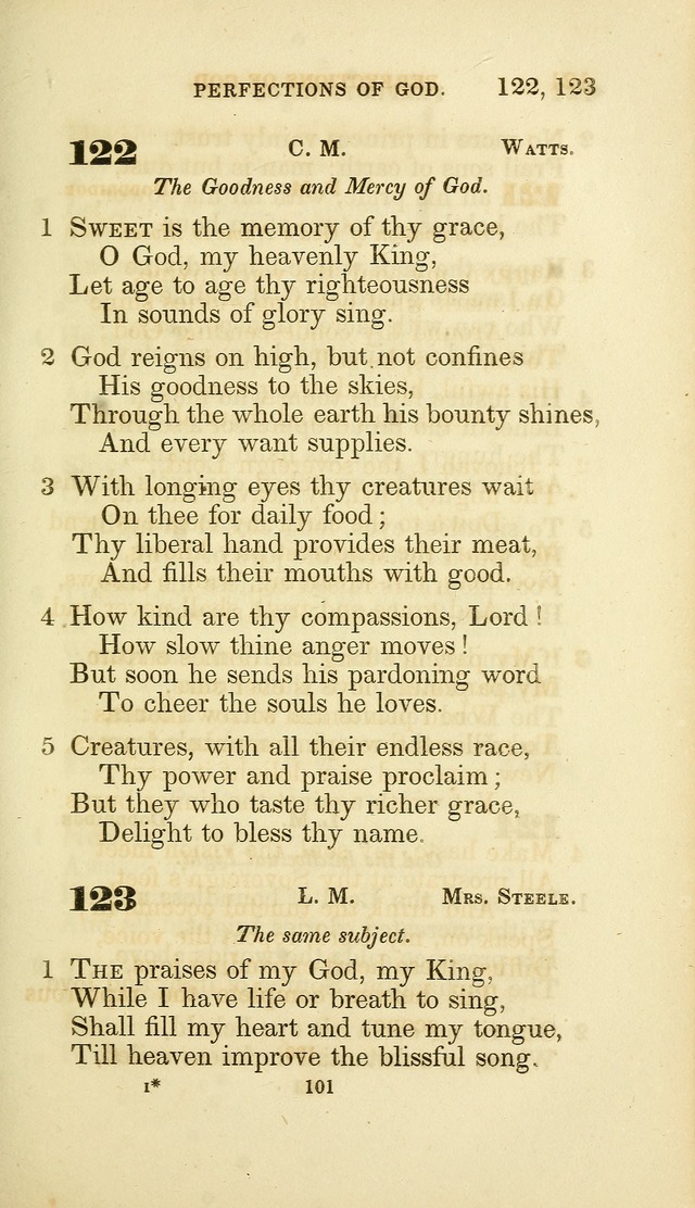 A Collection of Psalms and Hymns: from Watts, Doddridge, and others (4th ed. with an appendix) page 123