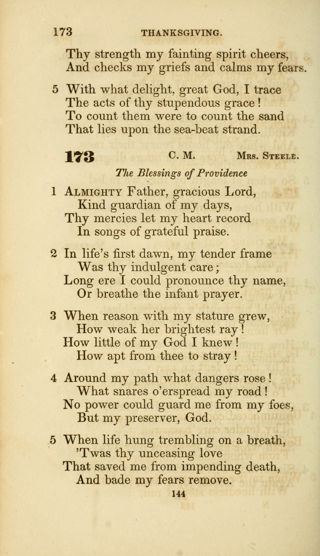 A Collection of Psalms and Hymns: from Watts, Doddridge, and others (4th ed. with an appendix) page 166