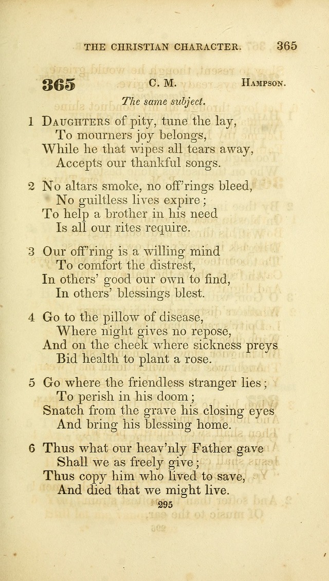 A Collection of Psalms and Hymns: from Watts, Doddridge, and others (4th ed. with an appendix) page 319