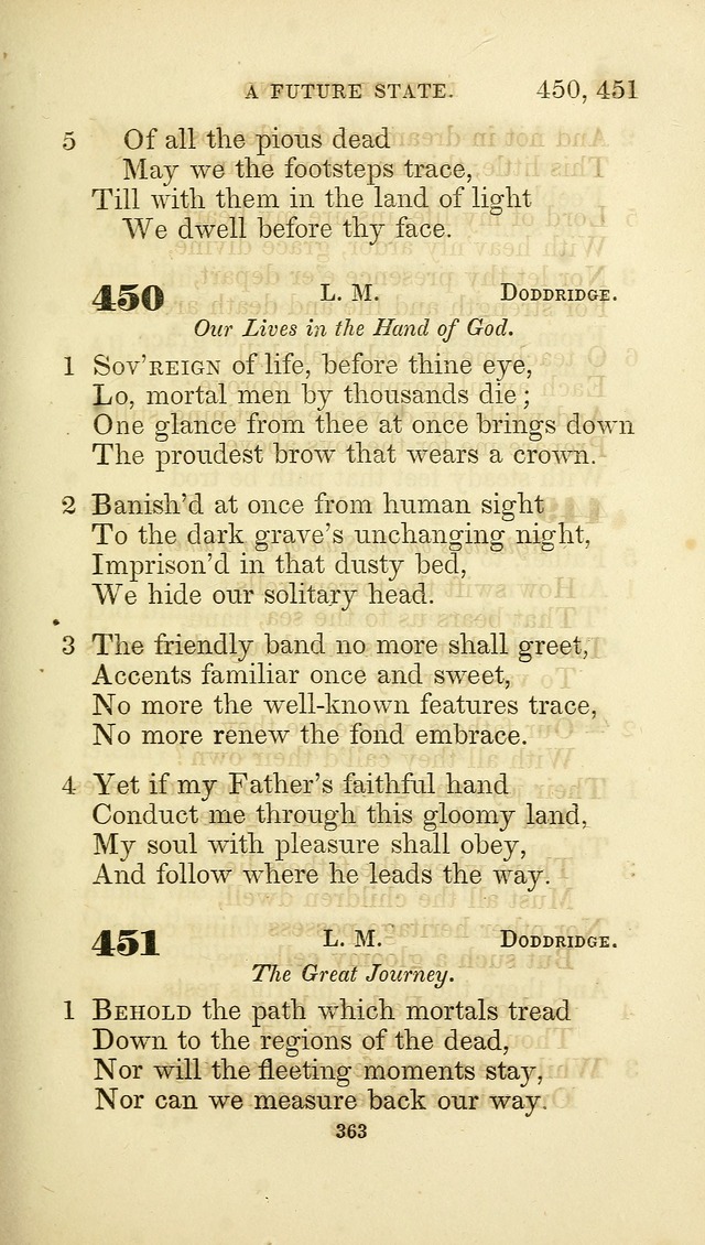 A Collection of Psalms and Hymns: from Watts, Doddridge, and others (4th ed. with an appendix) page 387