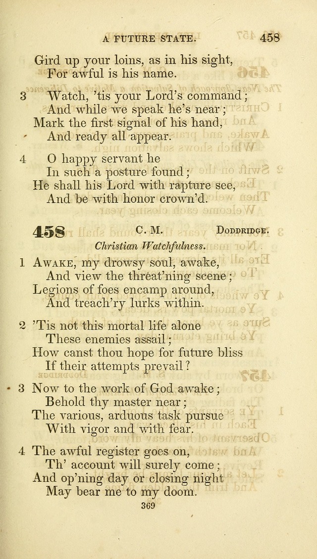 A Collection of Psalms and Hymns: from Watts, Doddridge, and others (4th ed. with an appendix) page 393