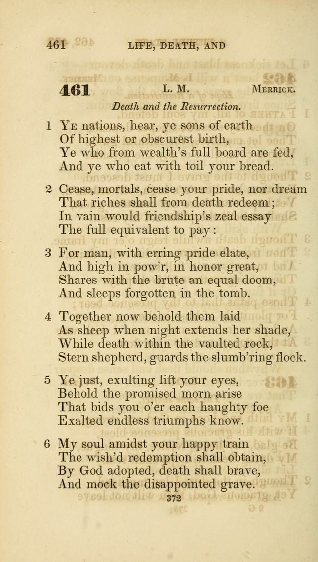 A Collection of Psalms and Hymns: from Watts, Doddridge, and others (4th ed. with an appendix) page 396