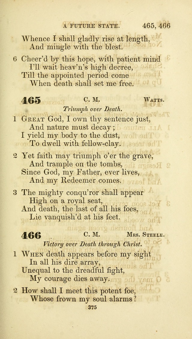 A Collection of Psalms and Hymns: from Watts, Doddridge, and others (4th ed. with an appendix) page 399