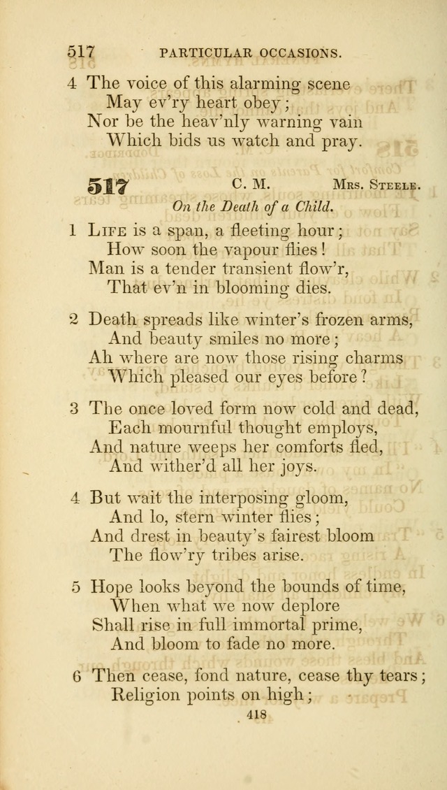 A Collection of Psalms and Hymns: from Watts, Doddridge, and others (4th ed. with an appendix) page 442