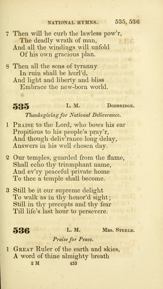 A Collection of Psalms and Hymns: from Watts, Doddridge, and others (4th ed. with an appendix) page 457