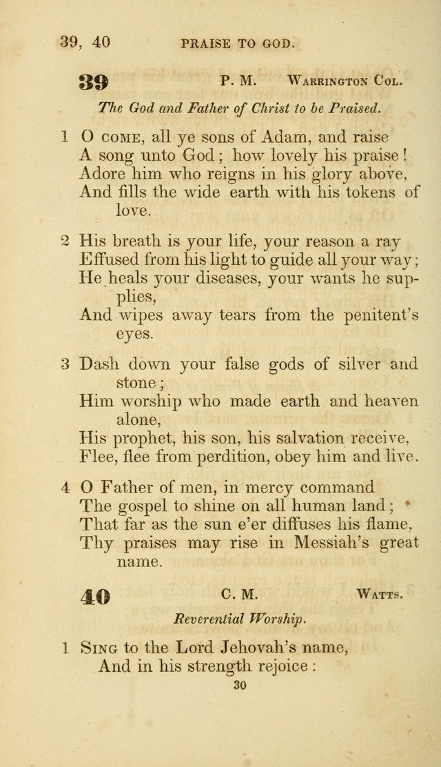 A Collection of Psalms and Hymns: from Watts, Doddridge, and others (4th ed. with an appendix) page 52