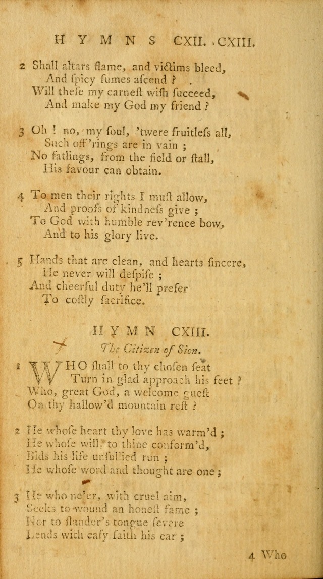 A Collection of Psalms and Hymns for Publick Worship page 124