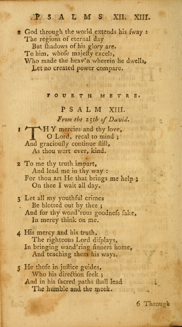 A Collection of Psalms and Hymns for Publick Worship page 14