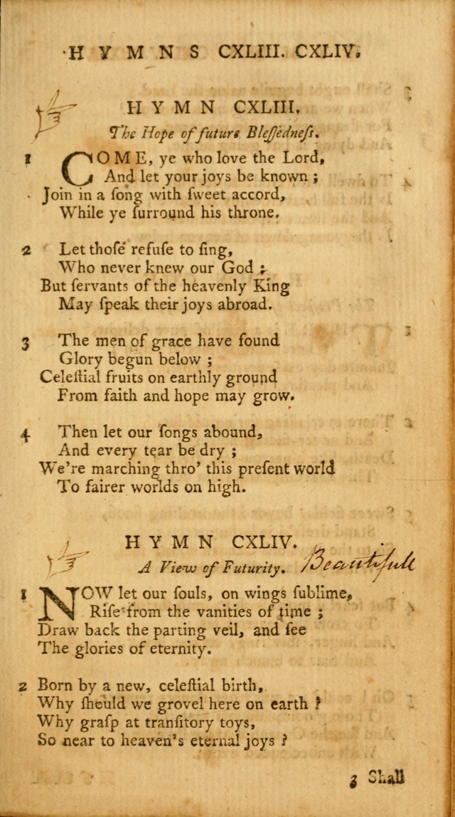 A Collection of Psalms and Hymns for Publick Worship page 147