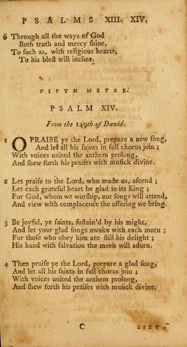 A Collection of Psalms and Hymns for Publick Worship page 15