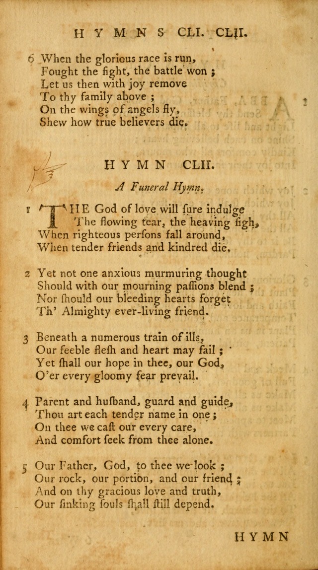 A Collection of Psalms and Hymns for Publick Worship page 154