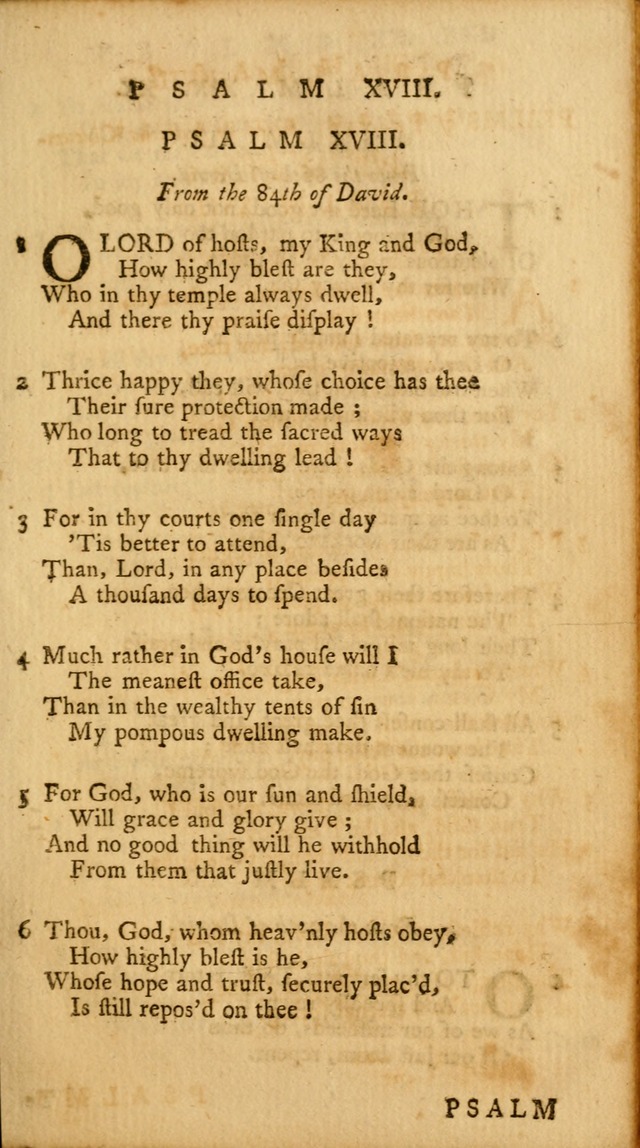 A Collection of Psalms and Hymns for Publick Worship page 19