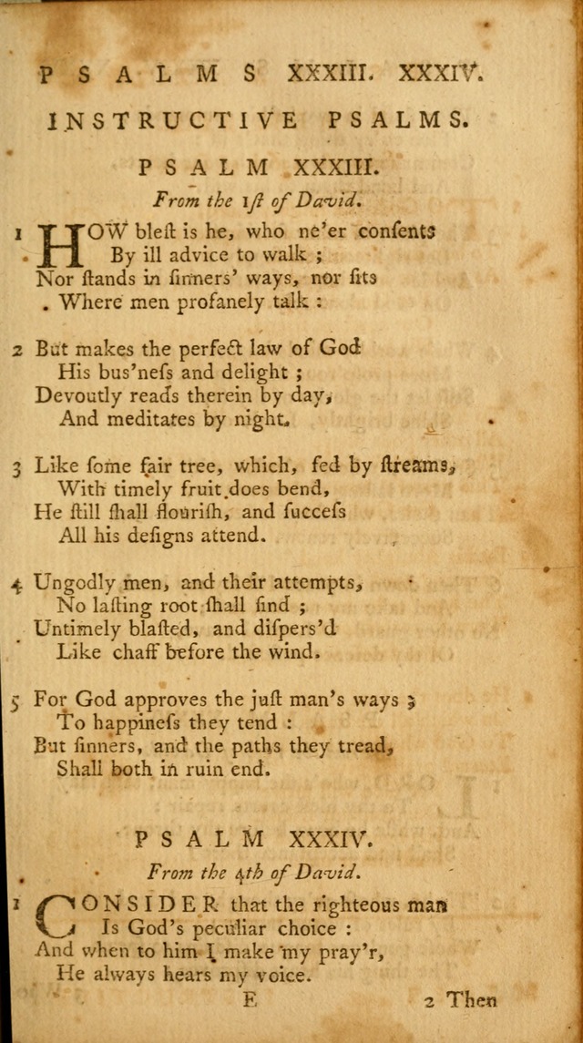 A Collection of Psalms and Hymns for Publick Worship page 31