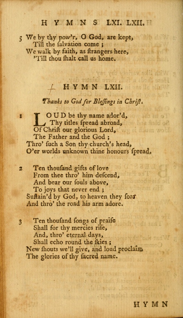 A Collection of Psalms and Hymns for Publick Worship page 88