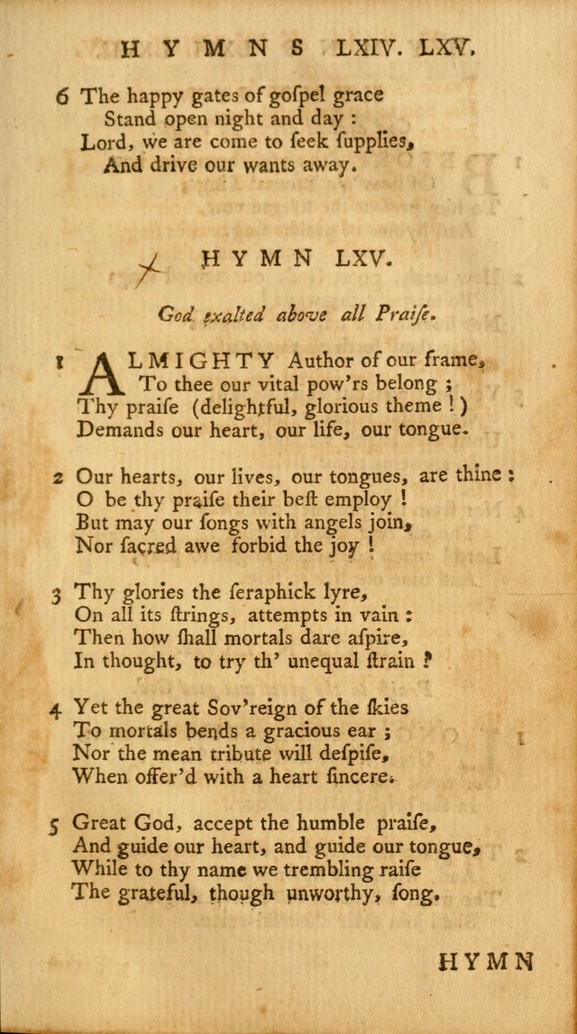 A Collection of Psalms and Hymns for Publick Worship page 91