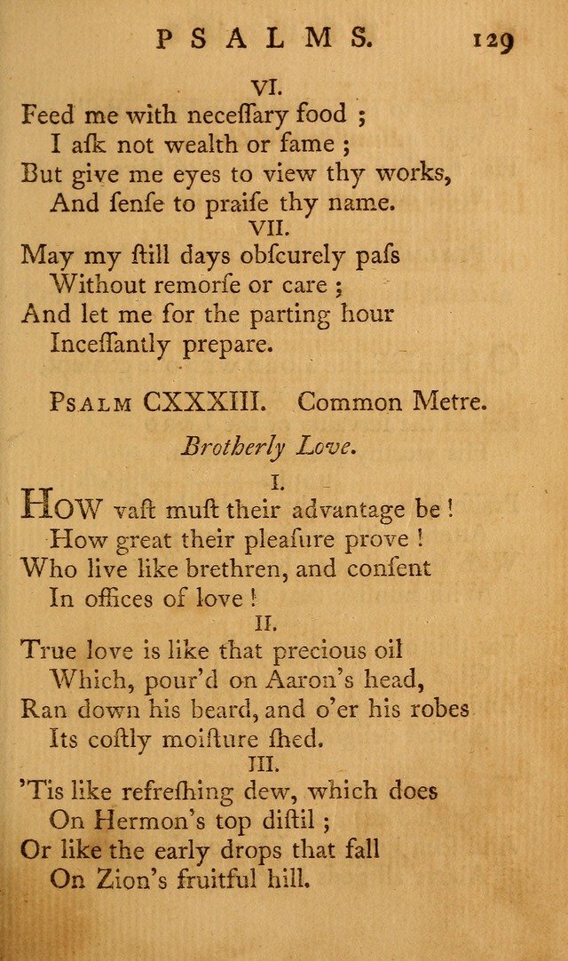 A Collection of Psalms and Hymns for Publick Worship page 125