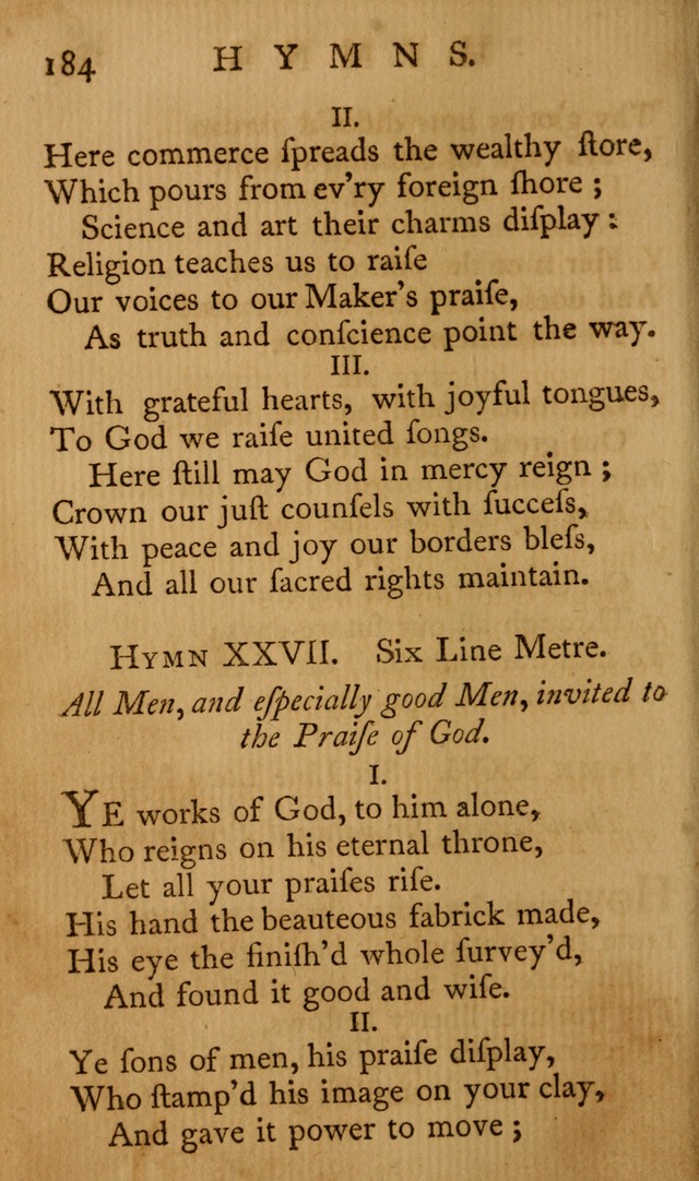 A Collection of Psalms and Hymns for Publick Worship page 180