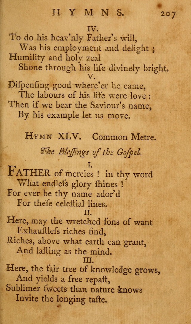 A Collection of Psalms and Hymns for Publick Worship page 203