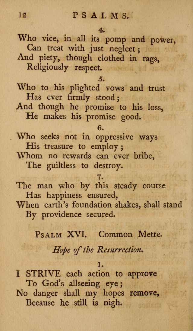 A Collection of Psalms and Hymns for Publick Worship (2nd ed.) page 12