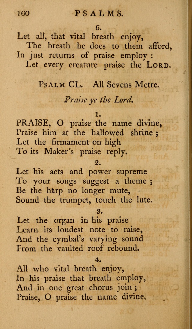 A Collection of Psalms and Hymns for Publick Worship (2nd ed.) page 160