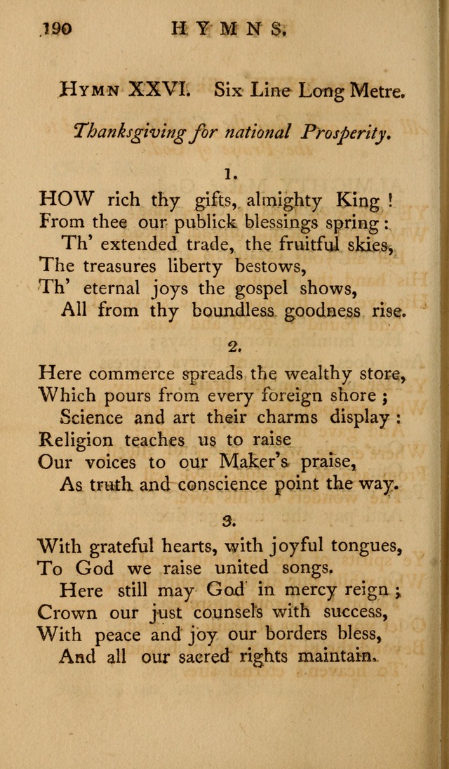 A Collection of Psalms and Hymns for Publick Worship (2nd ed.) page 190