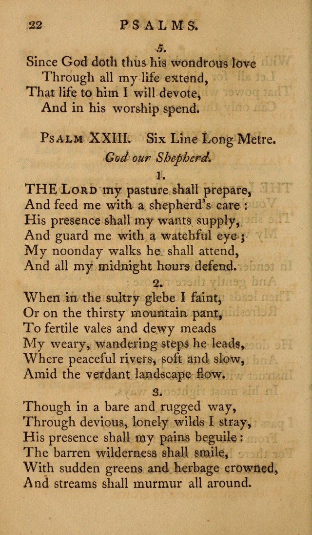 A Collection of Psalms and Hymns for Publick Worship (2nd ed.) page 22