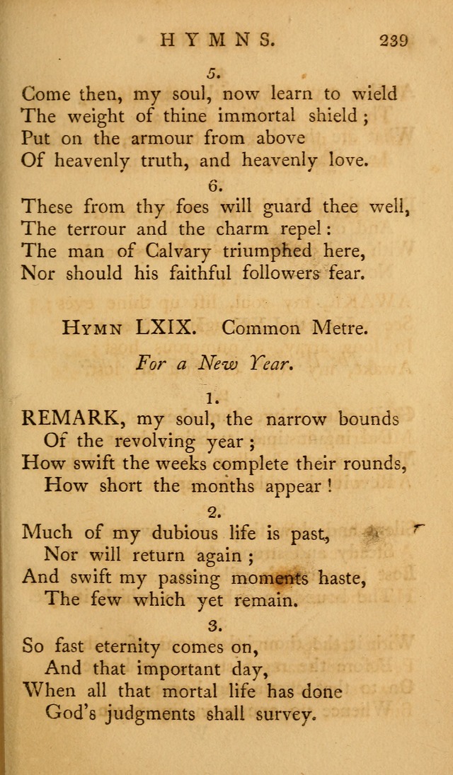 A Collection of Psalms and Hymns for Publick Worship (2nd ed.) page 239