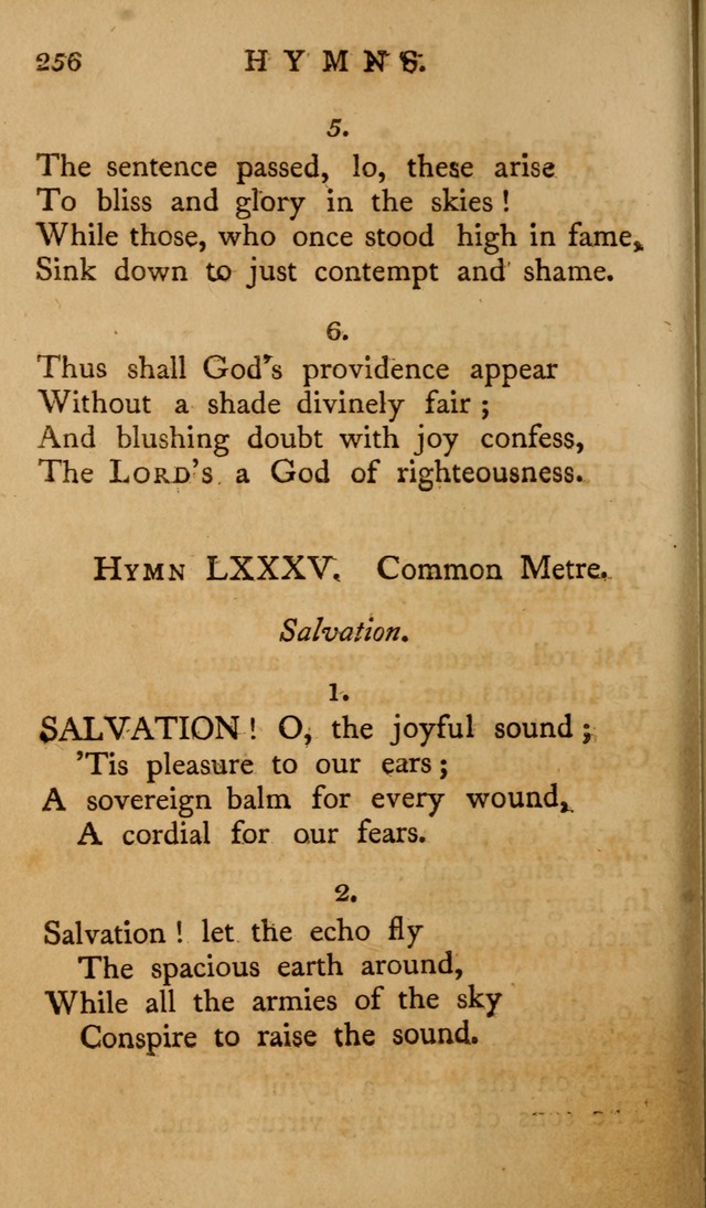 A Collection of Psalms and Hymns for Publick Worship (2nd ed.) page 256