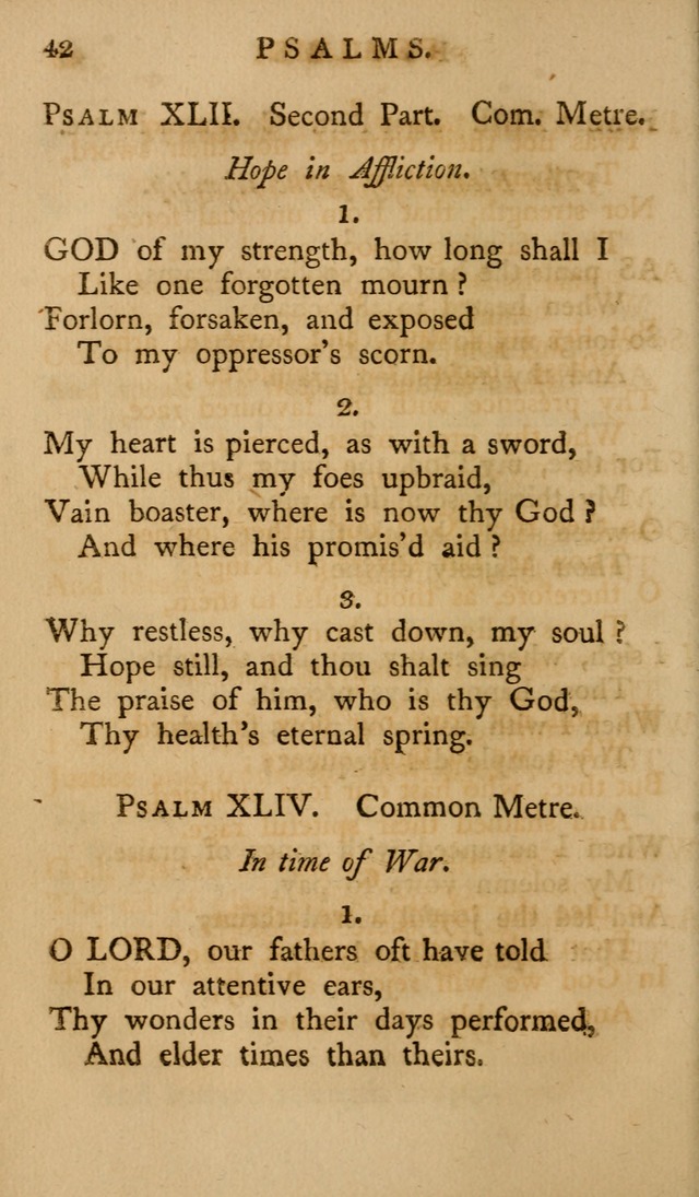 A Collection of Psalms and Hymns for Publick Worship (2nd ed.) page 42