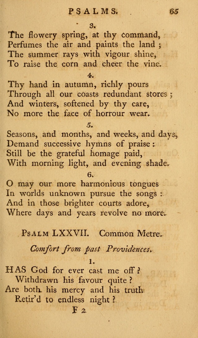 A Collection of Psalms and Hymns for Publick Worship (2nd ed.) page 65