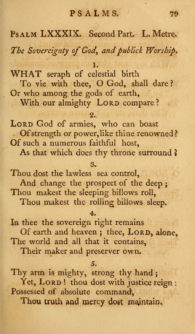 A Collection of Psalms and Hymns for Publick Worship (2nd ed.) page 79