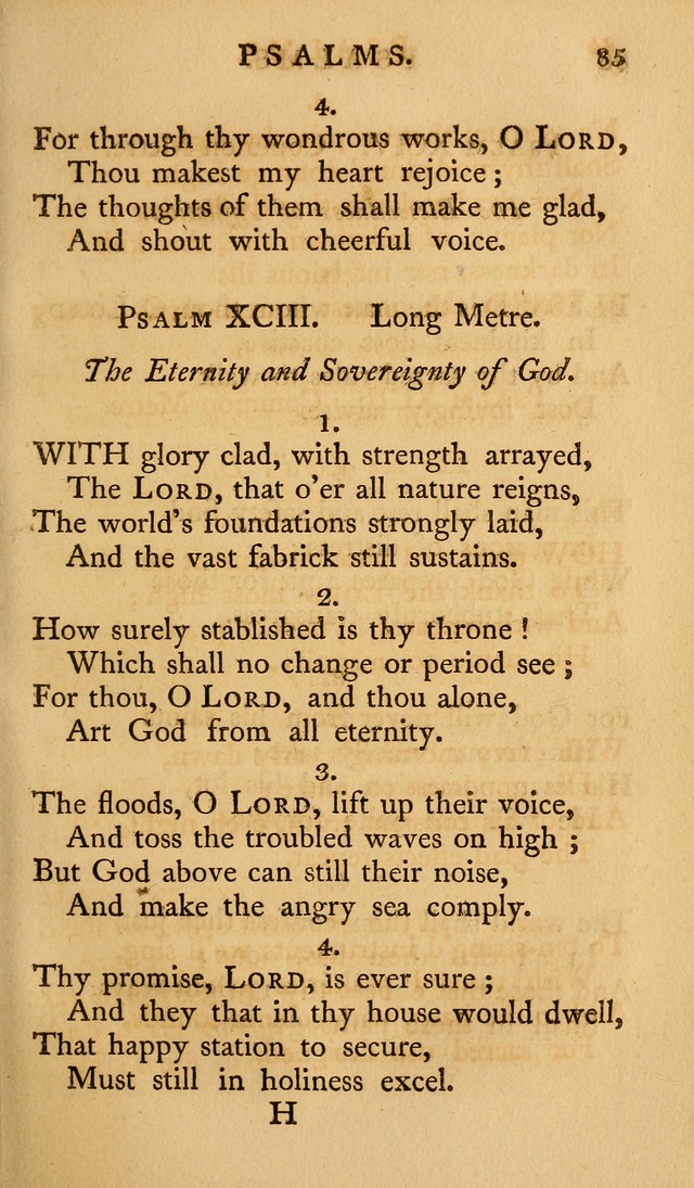 A Collection of Psalms and Hymns for Publick Worship (2nd ed.) page 85