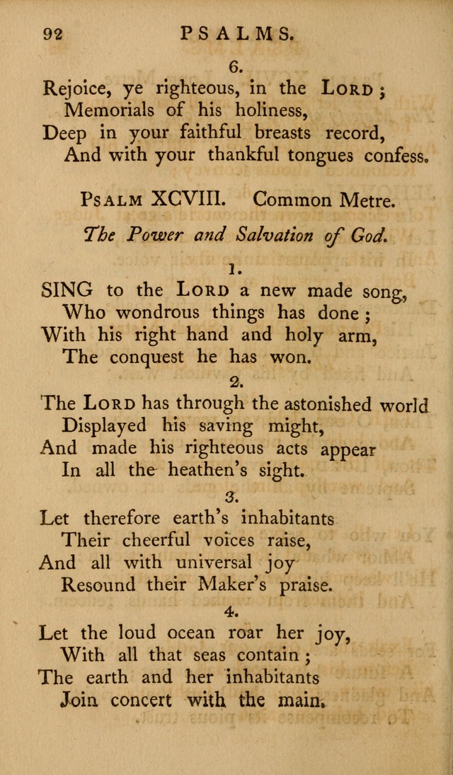 A Collection of Psalms and Hymns for Publick Worship (2nd ed.) page 92