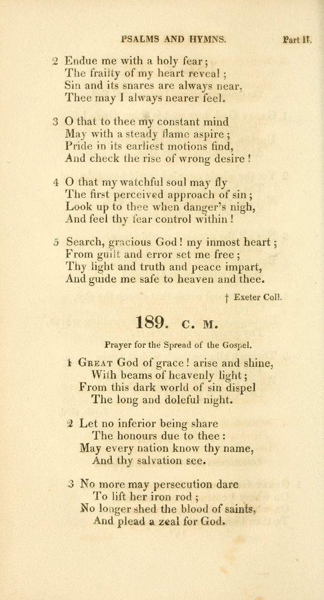 A Collection of Psalms and Hymns, for Social and Private Worship page 157