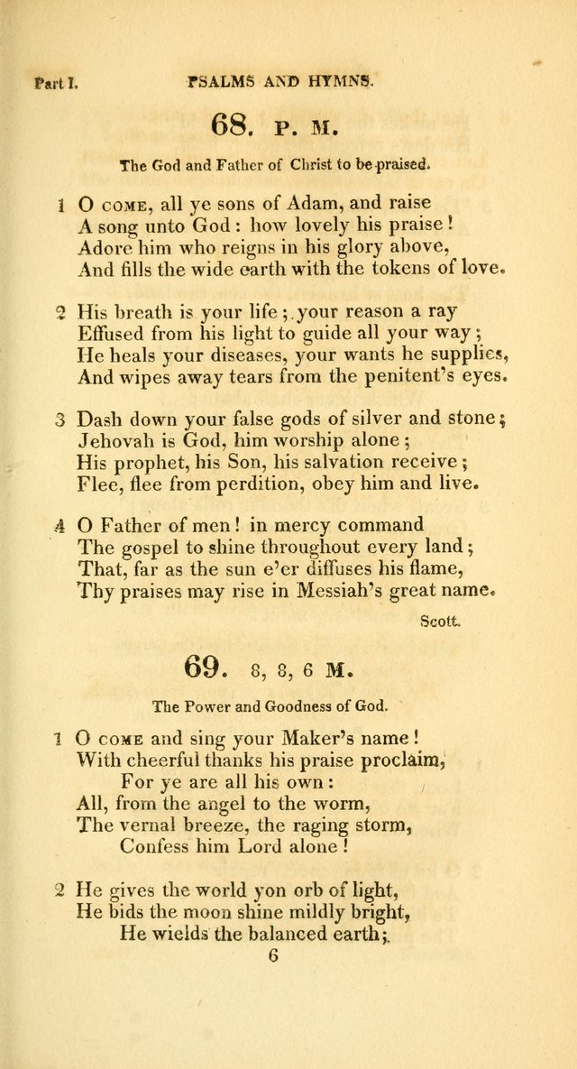 A Collection of Psalms and Hymns, for Social and Private Worship page 68