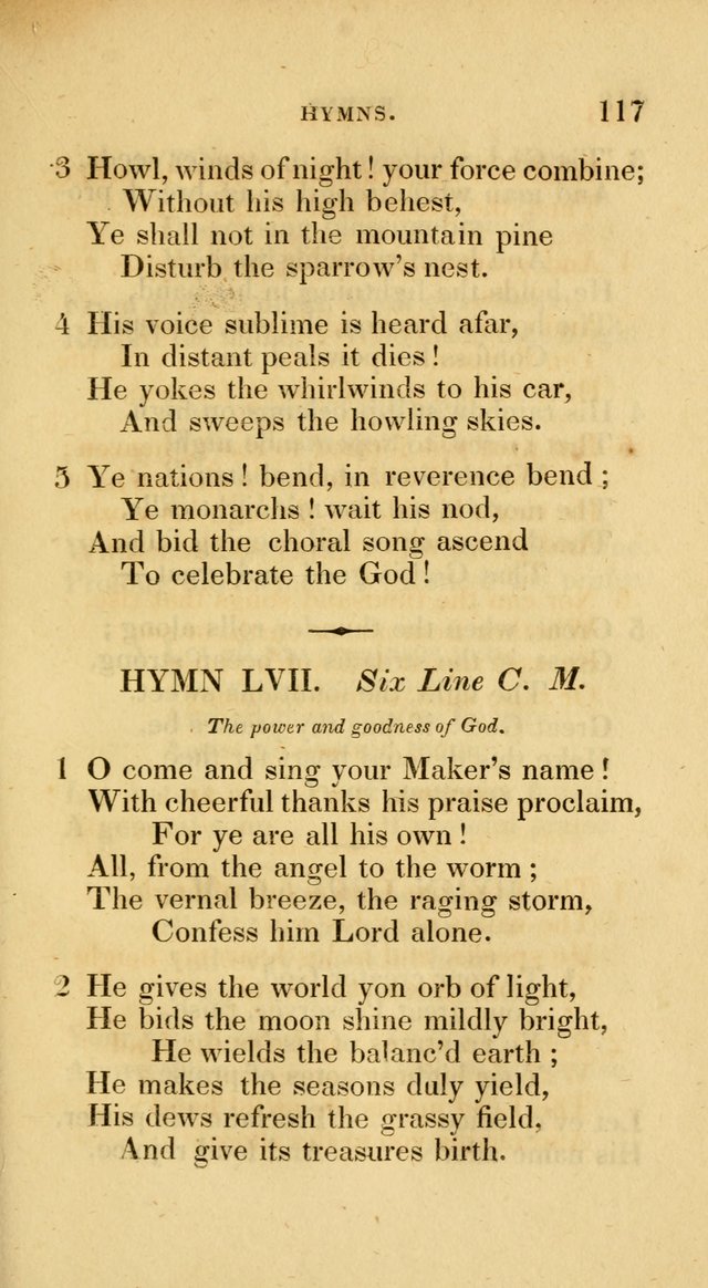 A Collection of Psalms and Hymns for Social and Private Worship page 117