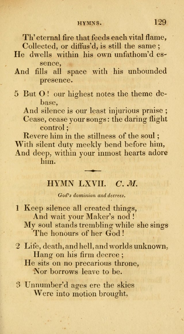 A Collection of Psalms and Hymns for Social and Private Worship page 129