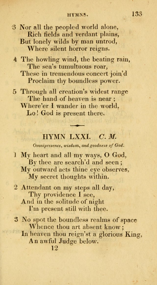 A Collection of Psalms and Hymns for Social and Private Worship page 133