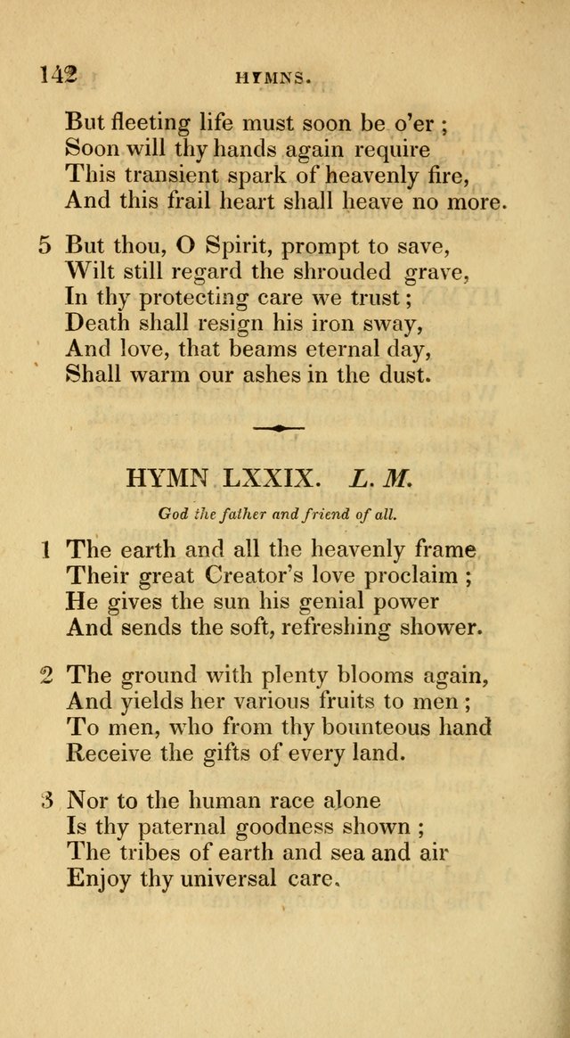 A Collection of Psalms and Hymns for Social and Private Worship page 142