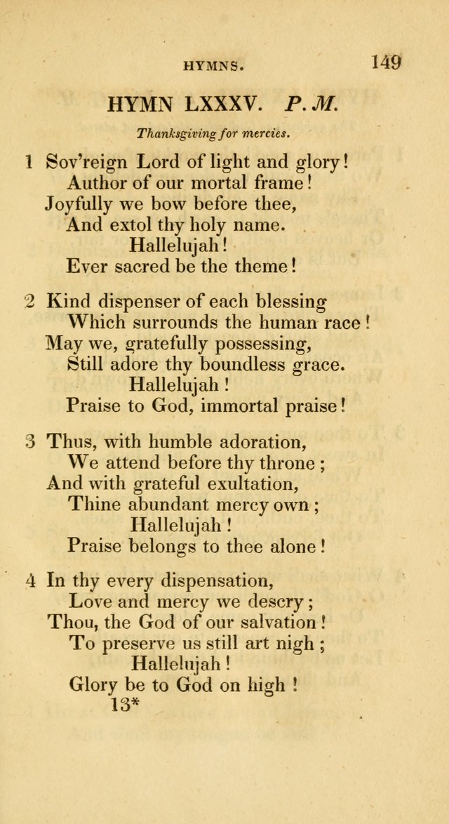 A Collection of Psalms and Hymns for Social and Private Worship page 149