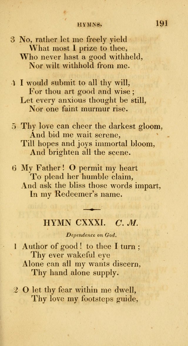 A Collection of Psalms and Hymns for Social and Private Worship page 191