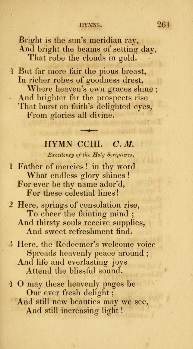 A Collection of Psalms and Hymns for Social and Private Worship page 261