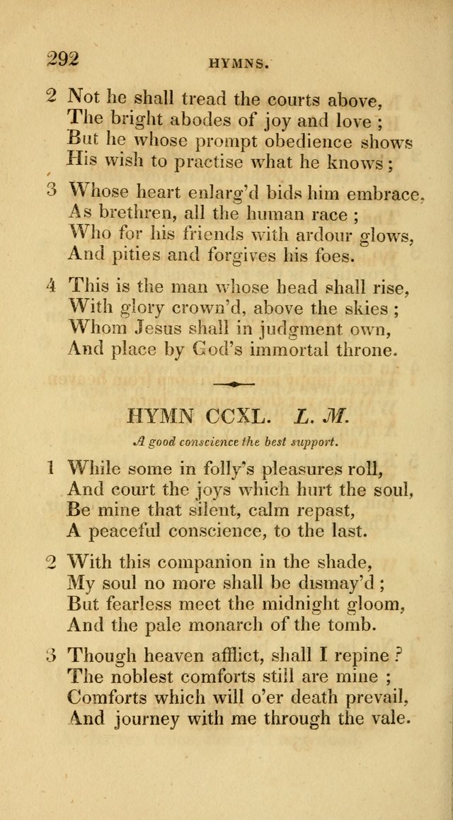 A Collection of Psalms and Hymns for Social and Private Worship page 292