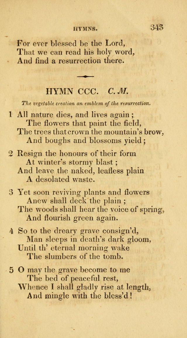A Collection of Psalms and Hymns for Social and Private Worship page 343