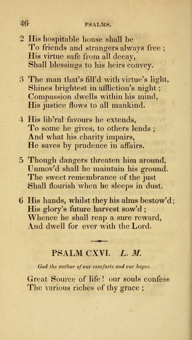 A Collection of Psalms and Hymns for Social and Private Worship page 46